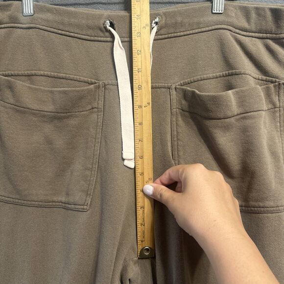 Madewell Cotton-Hemp Relaxed Sweatpants Joggers Pockets Women's XXL Castle Rock - Picture 10 of 13